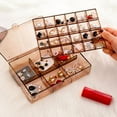 thumbnail image 6 of Acrylic Transparent Large Capacity for Women Girls Necklace Rings Jewelry Storage Box Jewelry Organizer Box Earrings Bracelets Jewelry Display Case Holder LIGHT BROWN 38 GRIDS, 6 of 8