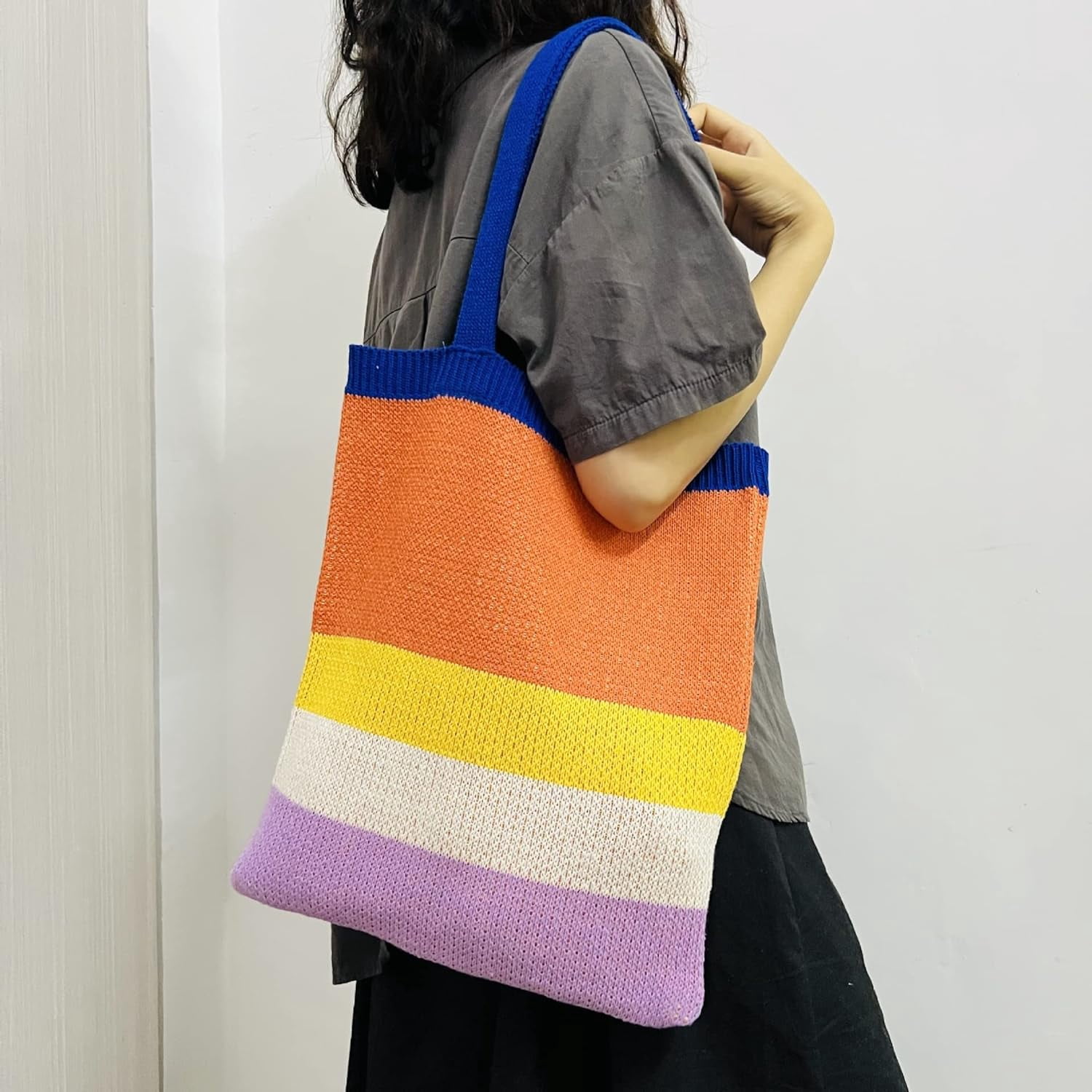 Kukuzhu Crochet Tote Bag Aesthetic Tote Bag Aesthetic Y2k Tote Bag Aesthetic Y2k Cute Tote Bags Aesthetic