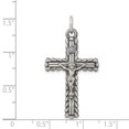 thumbnail image 3 of Sterling Silver Antiqued INRI Crucifix Pendant Charm, 3 of 4