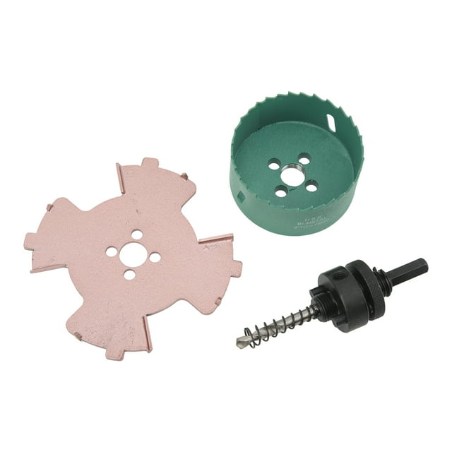 Borderless Spotlight Hole Opener Hex Shank Center Positioning Drill Counterslot Hole Tool Set 75mm / 3in