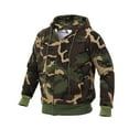 thumbnail image 4 of Rothco Thermal Lined Hooded Sweatshirt - Woodland Camo, Large, 4 of 5