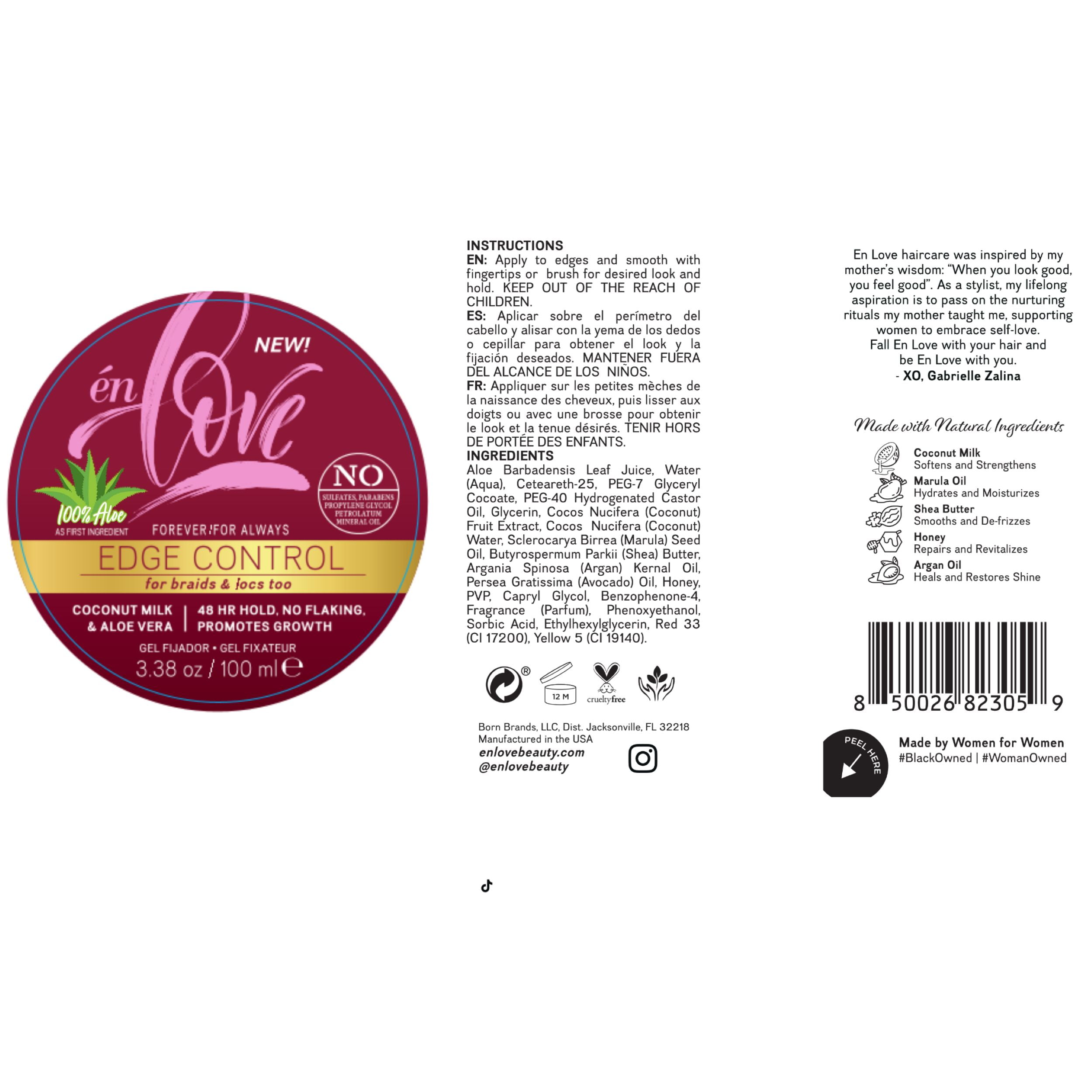 En Love Beauty Coconut Milk & Aloe Vera Forever For Always Edge