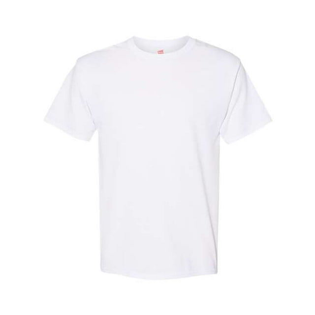 Camiseta Hanes Manga Corta 50/50 Tallas Grandes - 5170x Blanco hanes 5170