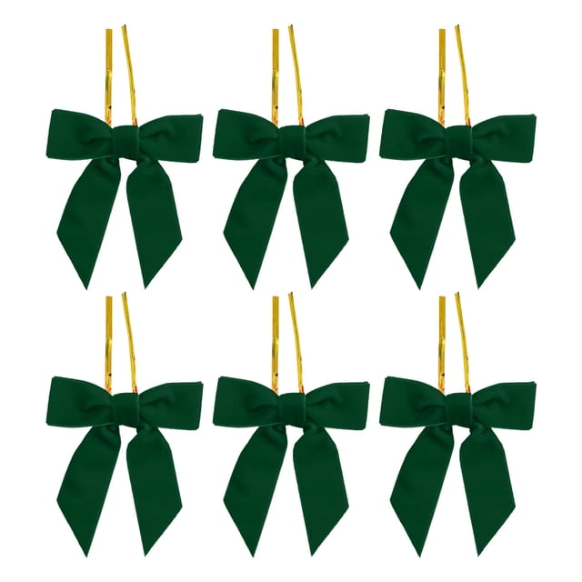 Decoraciones Del Árbol de Navidad 6 Piezas Borgoña Pequeños Arcos de Terciopelo de Navidad para Árboles de Navidad, Coronas, Envoltura de Regalo, Artesanías, Arcos de Boda, Perfecto para Bolsas de Ape