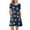 Navy, variant on Outfmvch Fall Dresses Womens Dresses Plus Size Dress Women Summer Short Sleeve Sunflower Printed Pockets Sundress Casual Swing Dress Womens Dresses Beige 2Xl