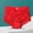 Red, variant on VONCOS Womens High Waisted Panties with Floral Lace, Seamless No Show Underwear, Tummy Control Plus Size L-4XL, 1 Pair, Nude,Size 2XL