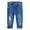 LightBlue-2328, variant on Baby Girl Boy Jeans,Little Kid Elastic Band Inside Ripped Red Embroidered Denim Jeans Pants,Deep Blue,18-24 Months