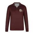 thumbnail image 4 of Donemore Men Printed Hoodie Pullover Sport Half-Zip Long Sleeve Stand-up Collar Blouse, 4 of 4
