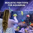 thumbnail image 6 of Brewish Artificial Lifelike Plastic Fish for Aquarium Tank Decorations, Random Pattern Moving Floating Fishes Toy for Bubble Tube Lamp – 12 Pieces Set, 6 of 10