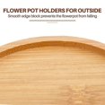 thumbnail image 5 of Wooden Plant Stand Flower Pot Base Holder Stool High Stool Balcony Succulent Round Flower Shelf For Indoor Outdoor, 5 of 5