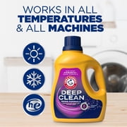 ARM & HAMMER Deep Clean Odor Formula Liquid Laundry Detergent, Radiant Burst, 75 Fl Oz