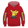 thumbnail image 1 of Sudaderas con capucha de Pokémon Pikachu para niños y niñas, abrigos finos de Pikachu, figura de Anime de dibujos animados, primavera y otoño, 1 of 4