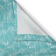 thumbnail image 6 of Ambesonne Abstract Valance & Curtain, Fresh Leaves Floral Art, 55"x45", Turquoise White, 6 of 7