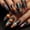 03#, variant on Square Press on Nails Halloween Gothic Press on Nails Medium Fake Nails Black and Red Goth Glue ons Skull Rose Valentine Gothic Supplies Art 24Pcs Punk Matte Full Cover Acrylic False Nails