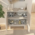 thumbnail image 3 of Clihome  Furniture Wood 2-Door Accent Cabinet White, 3 of 8