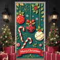 thumbnail image 5 of Festive Design Christmas Holiday Banner with Gingerbread Man Winter Scene for Home Decoration Party Celebration Indoor Event, 5 of 9