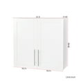 thumbnail image 4 of White Stackable Wall Mounted Storage Cabinet - 11.81"D x 31.50"W x 29.92"H, 4 of 14