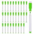 thumbnail image 1 of Dry Erase Marker Pens, 100 Pack Green Ink Fine Point Low Odor Whiteboard with Eraser Cap, White Pen Rod, 1 of 7