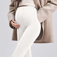 thumbnail image 5 of Amzcrzy Womens Maternity Flare Pants High Waist Adjustable Waist Stretch Bell Bottom Wide Leg Pants Casual Flare Leggings for Pregnancy, 5 of 5