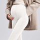 thumbnail image 5 of Pantalones de Cintura Elástica de las Mujeres de Color Sólido Ropa Exterior Larga No Apretada Maternidad Vientre de Apoyo, 5 of 5