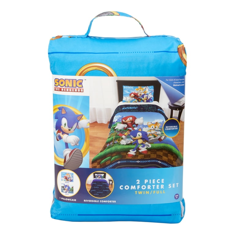 Sonic Kids Twin/Full Size Reversible Comforter Set, 2-Piece
