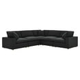 thumbnail image 2 of Modway Commix 5 Piece Down Filled Overstuffed Sectional Sofa in Black, 2 of 10
