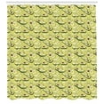 thumbnail image 3 of Avocado Shower Curtain, Cartoon Ripe Avocados in Slices with Seeds Pattern Raw Tropical Fruit, Fabric Bathroom Set with Hooks, 69W X 84L Inches Extra Long, Green Pale Green Brown, by Ambesonne, 3 of 3