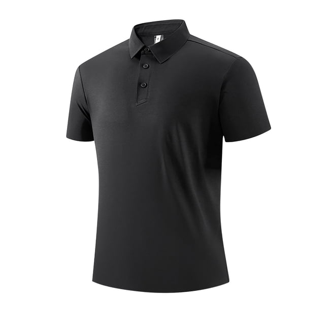 pstuiky Camisas de manga corta para hombre, Camisa/top de manga corta de negocios, de moda, informal, para correr, para hombre, de color liso, con solapa y manga corta xxxxl