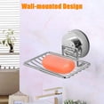 thumbnail image 5 of Soap Dish Shower Stainless Steel Wall Mounted Bar Holder Bathroom Suction Basket, 5 of 5