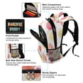 thumbnail image 5 of FORMRS Unisex Backpack Elementary School Travel Bookbag with Reflective Stripes, White Grapefruit Slices, 5 of 7
