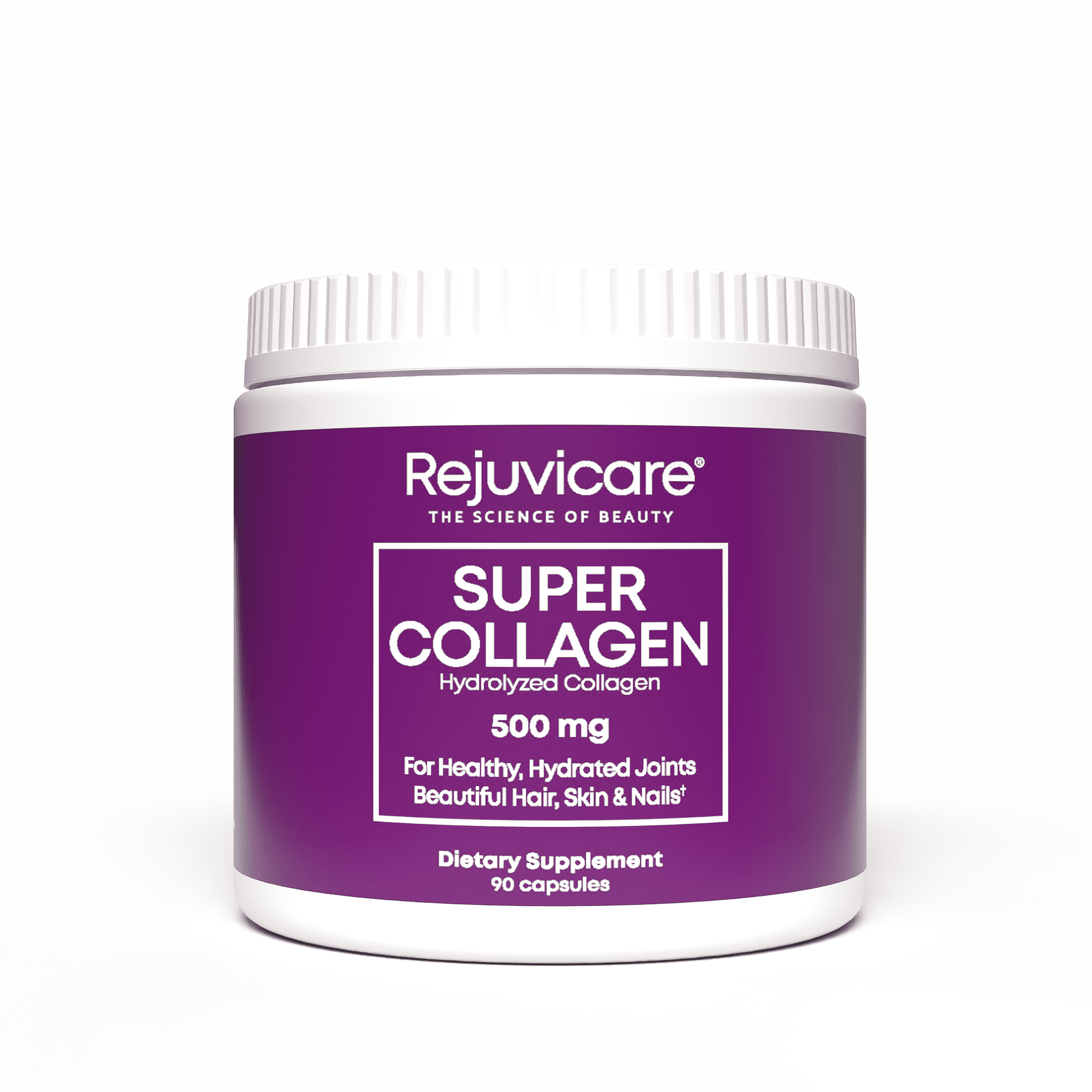 Rejuvicare Super Collagen Capsules for Beauty, Healthy Joints, Hair, Skin, Nails, 90 servings