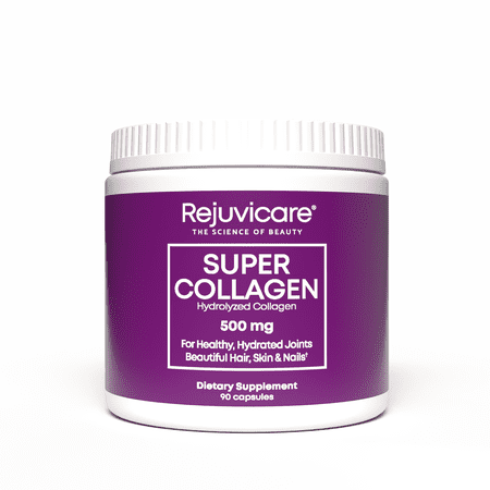Rejuvicare Super Collagen Capsules for Beauty, Healthy Joints, Hair, Skin, Nails, 90 servings