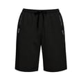 thumbnail image 4 of JTSRKL Mens Athletic Drawstring Shorts Elastic Waist Zip Pocket Quick Dry Lightweight Short Pants Gym Outdoor Running Summer Loose Fit Bottoms, 4 of 7