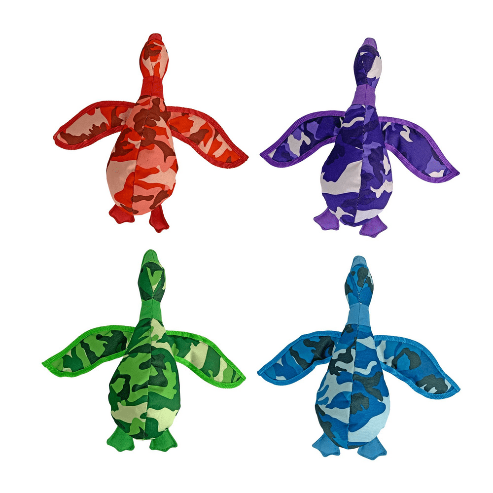 Multipet Camouflage Duck Dog Toy, Assorted Camouflage Colors, Size 13