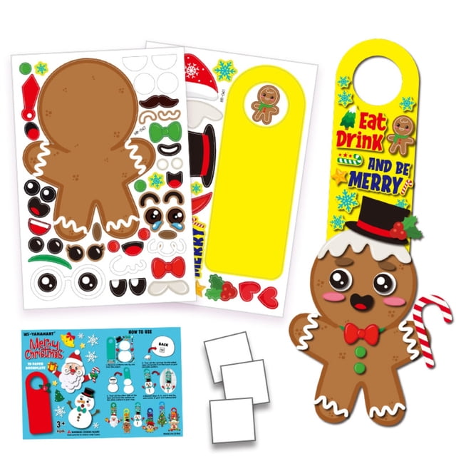 Puerta De Navidad Decoración Del Hogar Adhesivo Colgante De Puerta 3D De Navidad Para Niños Vogacara HA043948-06