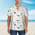 thumbnail image 2 of Xecao Easter Rabbit print Hawaiian shirt - a stylish short-sleeve button-down for men, perfect for casual beach and tropical outings., 2 of 9