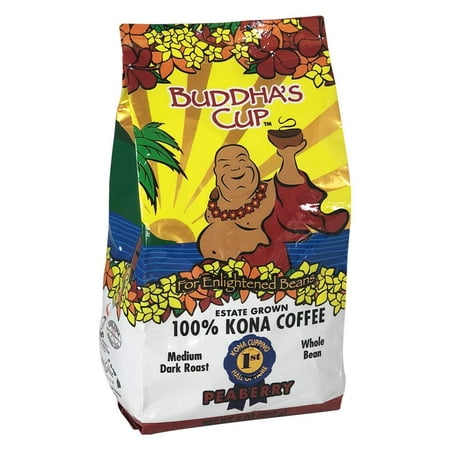 Buddhaâ??s Cup Single Origin Hawaiian Kona Coffee (Peaberry (8oz)) Peaberry