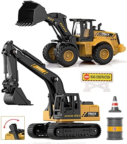 Juguetes De Construcción Para Niños De 2, 3, 4, 5, 6 Años O Más, Para Niños Y Niñas, Caja De Arena Excavadora De Juguete Camiones De Construccion
