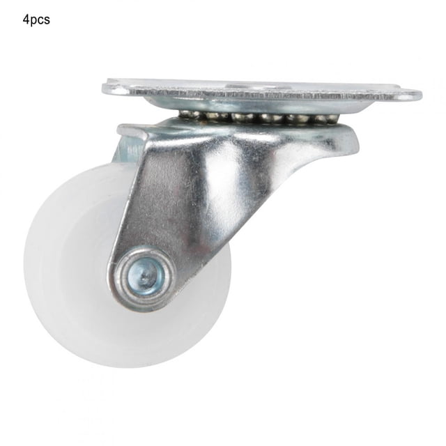 1 Inch Caster Swivel Caster Caster Trolley Caster Caster Wheel 4pcs 1 Inch Swivel Casters White PP Roller Wheel For Trolley Furniture