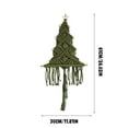 thumbnail image 2 of 24" Large Macrame Christmas Tree Wall Hanging – Boho Christmas Wall Decor, Handmade Macrame Xmas Tree Ornament for Holiday Home, Party Decorations, Rustic Bohemian Wall Art, Winter Decor, 2 of 5
