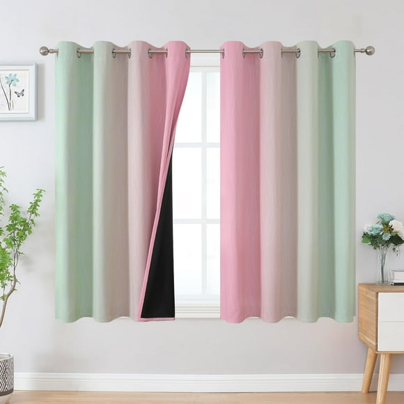 Cortinas Estelar Textiler Sage Pink 132x137 cm Blackout