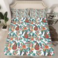 thumbnail image 7 of jejeloiu Rustic Paisley Plant Full Size Sheets,Retro Flowers Floral Bed Sheets,Tropical Botanical Leaves Sheet Sets For Teens,Luxury Bedroom Decor,4 Pieces, 7 of 7