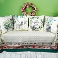 thumbnail image 2 of Spring Farmhouse Pillow Covers 20x20 Set of 4 Buffalo Plaid Floral Truck Pillowcases Home Sweet Home Bloom Flower Home Decor Eucalyptus Leaves Cushion Cases for Couch Sofa Patio Balcony, 2 of 6