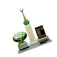 thumbnail image 1 of Muslim Crystal Miniature Islamic Building Handicraft Souvenir Home Vehicle Office Table Room Car, 1 of 6