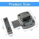 thumbnail image 3 of Rotate Bolt Latch, 2 Pack Safety Door Slide Lock, Zinc Alloy Revolving Gate Catch for Cabinet Closet, 3 of 5