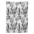 thumbnail image 3 of Ambesonne Cactus Tablecloth Rectangular Table Cover, Boho Style Botanical, 52"x70", Grey White, 3 of 4