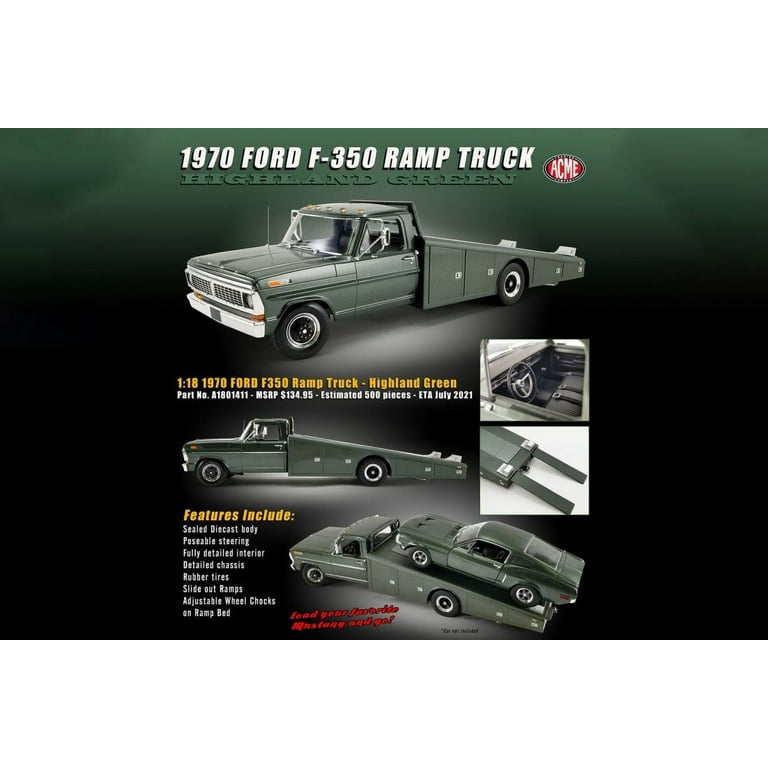 ACME ACMA1801411 1970 Ford F-350 Ramp Model Truck - Highland