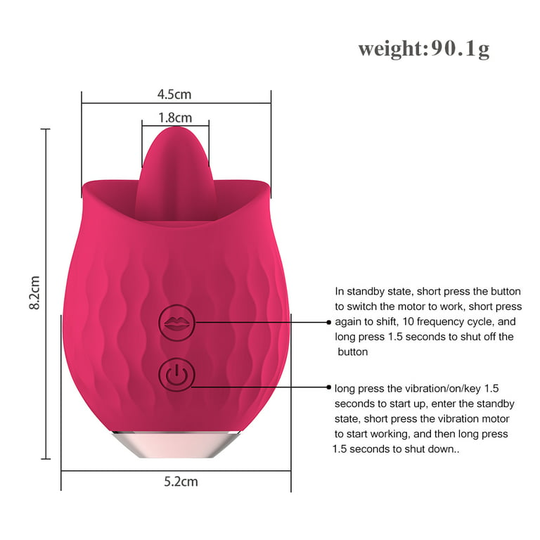 Rose Sex Stimulator Oral Sex Toy for Women, Tongue Licking Clitoral Nipple  Clit Stimulator Vibrator Rose Toy with 10 Modes, Adult Sex Toys & Games for