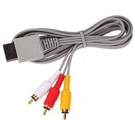1.8M Audio Video AV RCA Video Composite Cable Cord Compatible for Wii Console