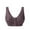 Dark Purple, variant on Comfortable Wireless Bra For Mature Women Front Closure Vest Style Plus Size Soft Cup Bra For Everyday Wear,Bras for Women Black 36